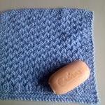 Blue Cotton Wash/Dish Cloth..
