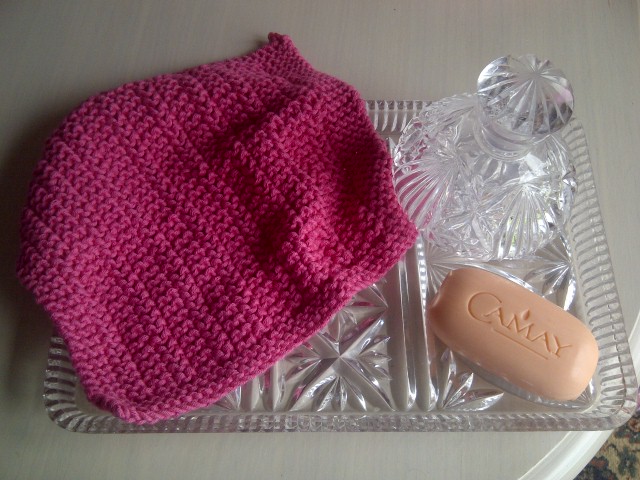 Pink Face/Wash Cloth or Dishcloth - 100% cotton